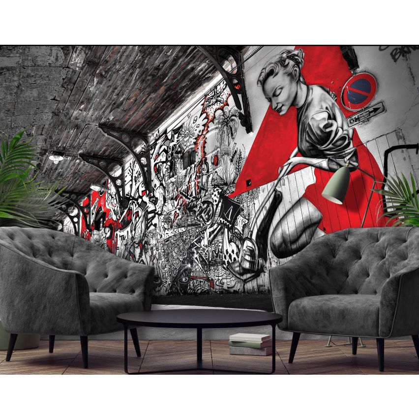 Fototapete JUGEND-(C10517)-Vlies-Tapete-Graffiti Spiele Tiere Gaming Trend Auto Fiction XXL