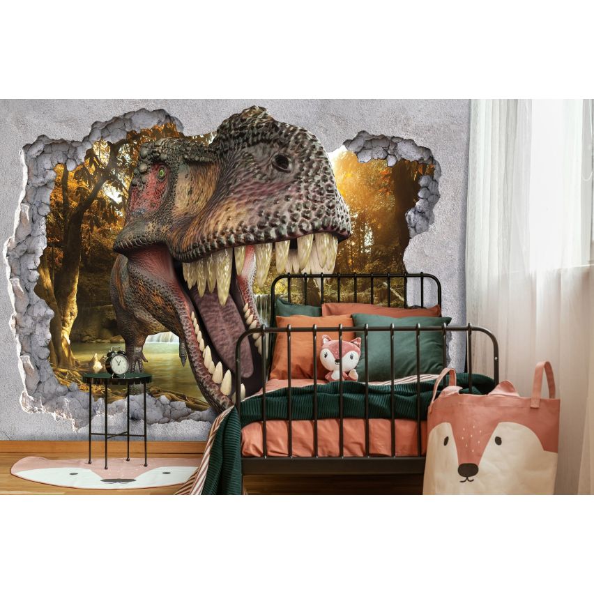 Fototapete-VLIES-DINOSAURIER-(C11035)-Tapete-Nach-Maß-Jurazeit Animal Park XXL