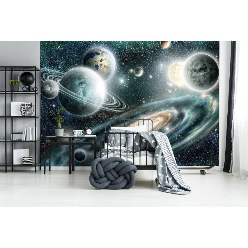 Fototapete GALAXIS-(C11896)-Vlies-Tapete-Sterne Planet Universum Weltall XXL