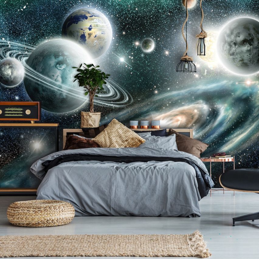 Fototapete GALAXIS-(C11896)-Vlies-Tapete-Sterne Planet Universum Weltall XXL