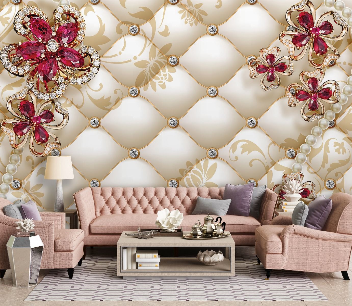 Photo Wall Mural-3D SILK PADDED-(C12060)-NON WOVEN-Wallpaper-Abstract XXL