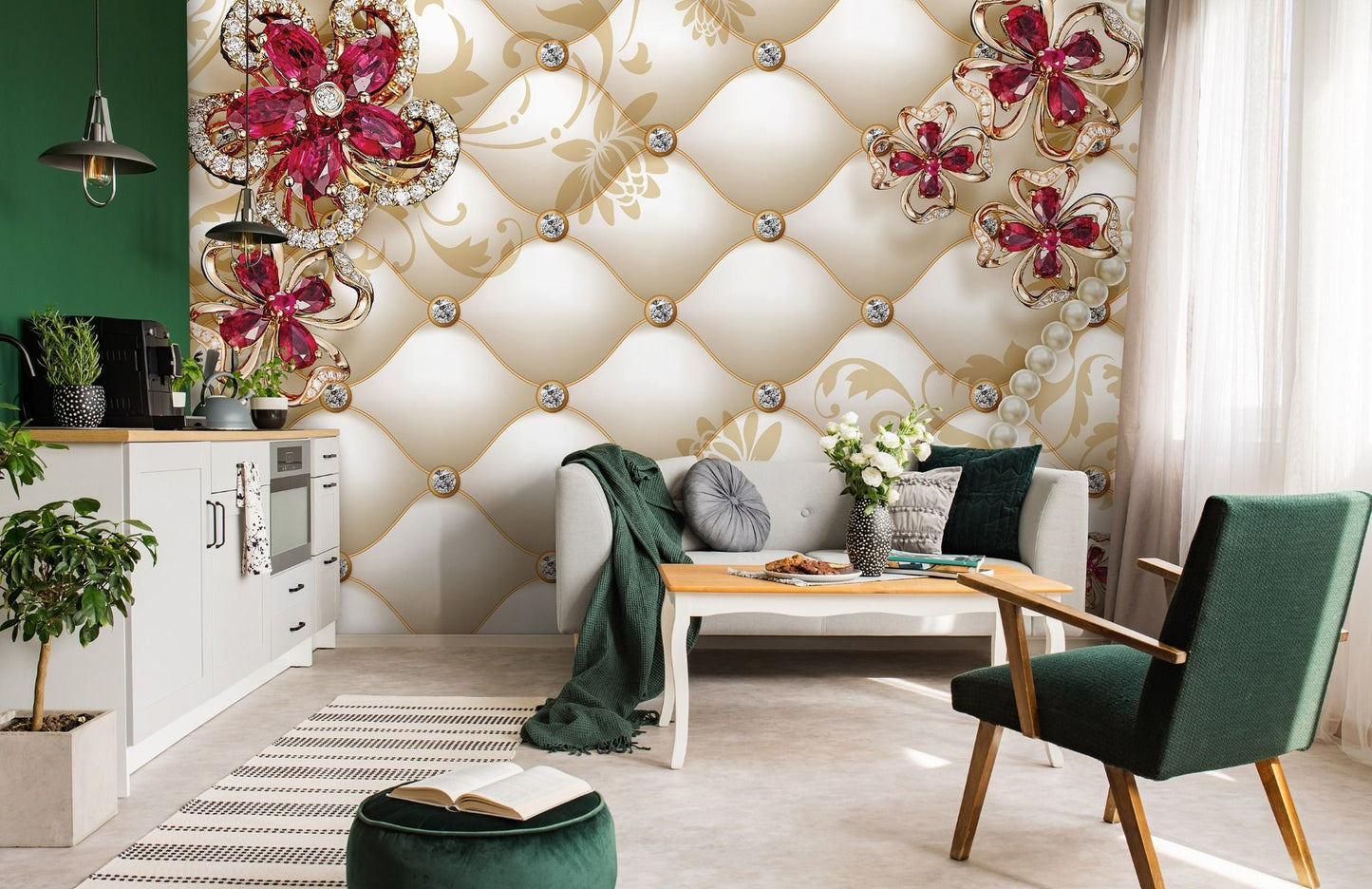 Photo Wall Mural-3D SILK PADDED-(C12060)-NON WOVEN-Wallpaper-Abstract XXL