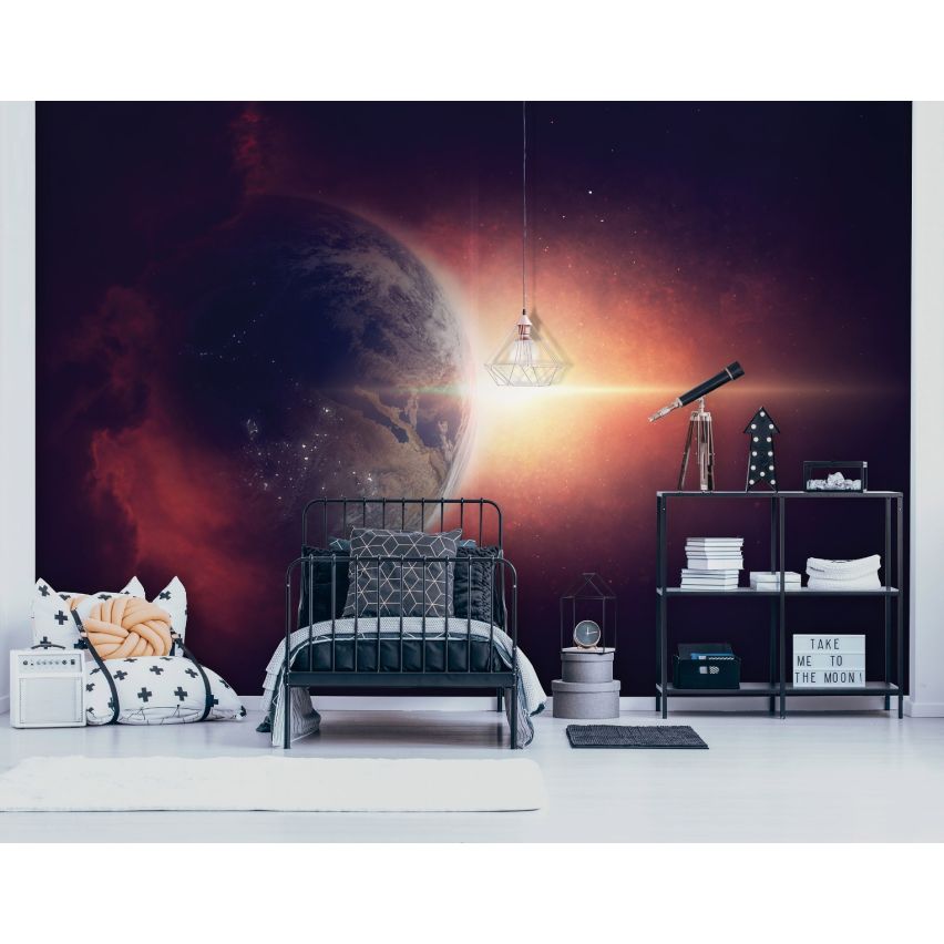 Fototapete GALAXIS-(C12924)-Vlies-Tapete-Sterne Planet Universum Weltall XXL