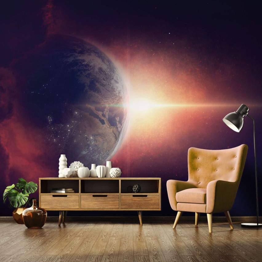 Fototapete GALAXIS-(C12924)-Vlies-Tapete-Sterne Planet Universum Weltall XXL
