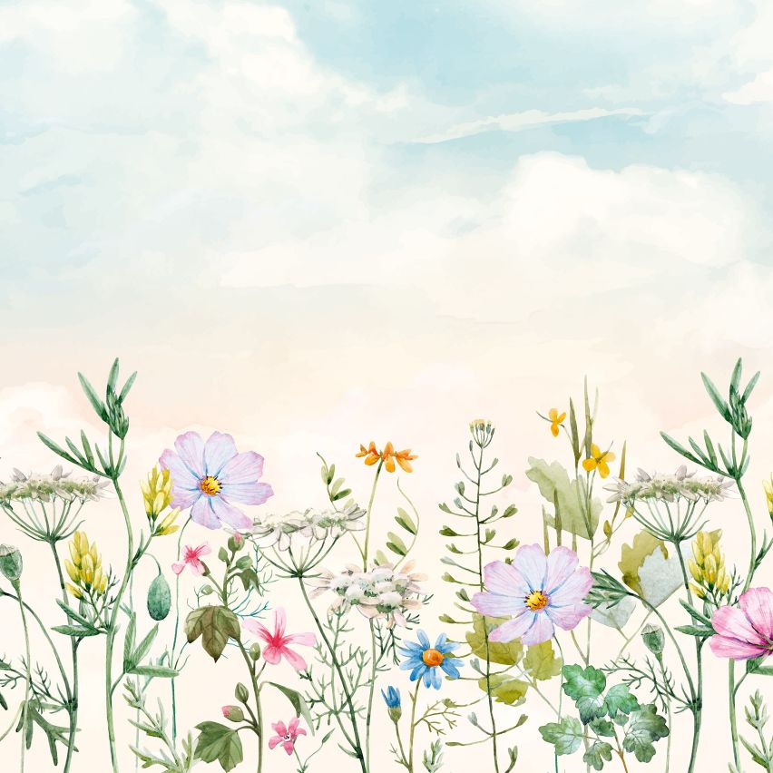 Fototapete FRÜHLINGSBLUMEN-(C14345) - Vliestapete - Pflanzen Botanik Bunte Blätter XXL