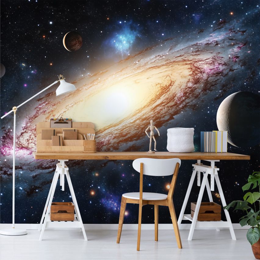 Fototapete GALAXIS-(C15453)-Vlies-Tapete-Sterne Planet Universum Weltall XXL