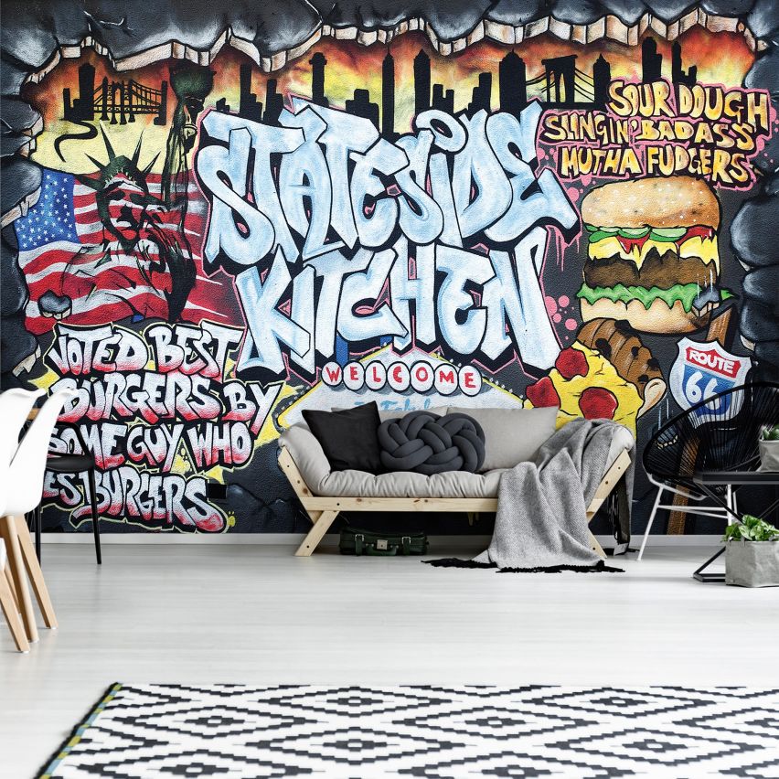 Fototapete-VLIES-GRAFFITI-(C2154)-Wand-Tapete-Nach-Maß-Straßenkunst Sprüh XXL