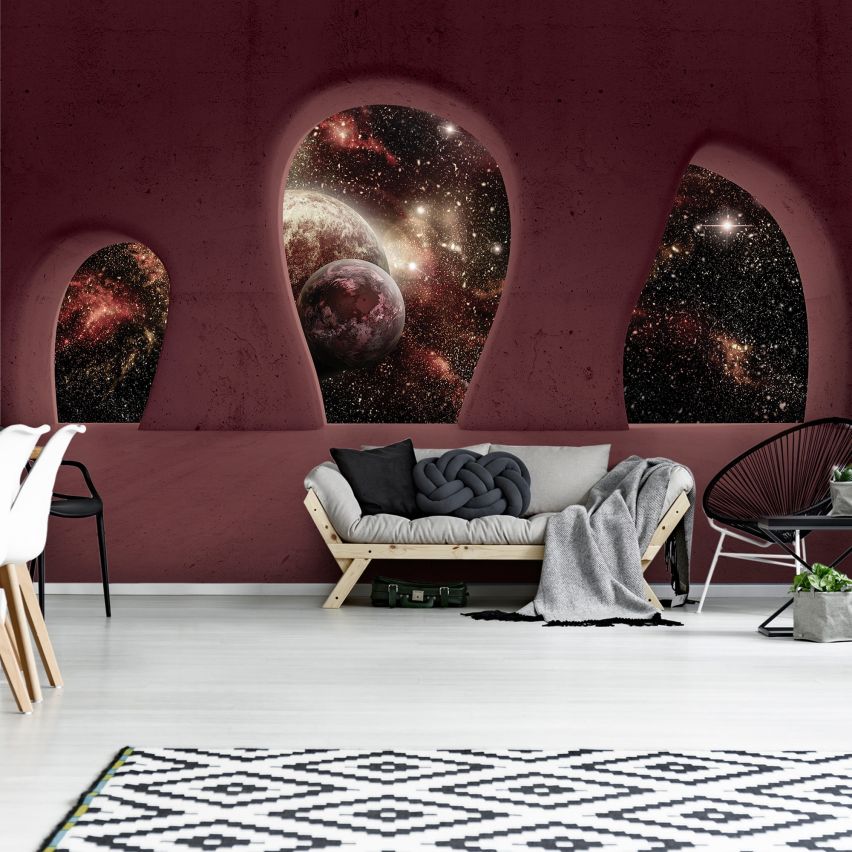 Fototapete GALAXIS-(C2826)-Vlies-Tapete-Sterne Planet Universum Weltall XXL