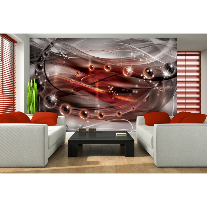 Fototapete-VLIES-DIAMONDS AND PEARLS-(C3255)-Tapete-Nach-Maß-Gold Silber Muster Crystal Strukturen XXL