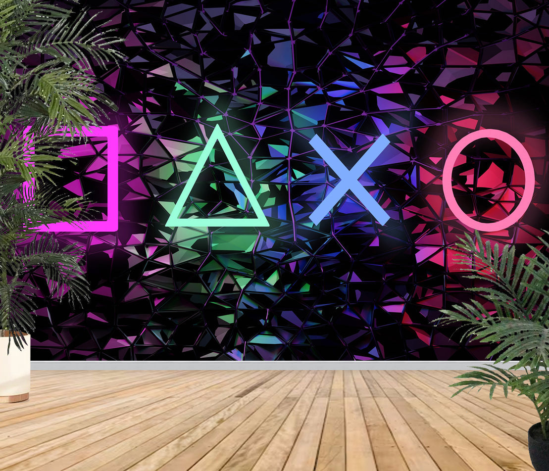 Photo Art Wall Mural-(5576)-PLAYSTATION-NON WOVEN-Wallpaper-Gaming PS4 Sony XXL