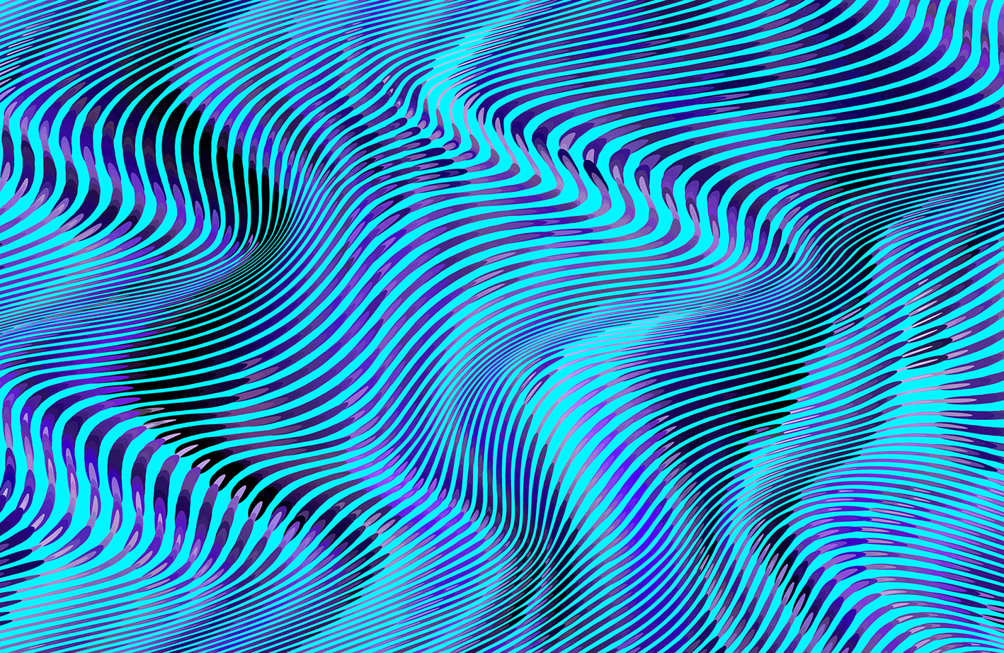 Fototapete VLIES-PSYCHEDELISCH-(5713S)-Abstrakt Tapete Kunst Geist Effekten XXL