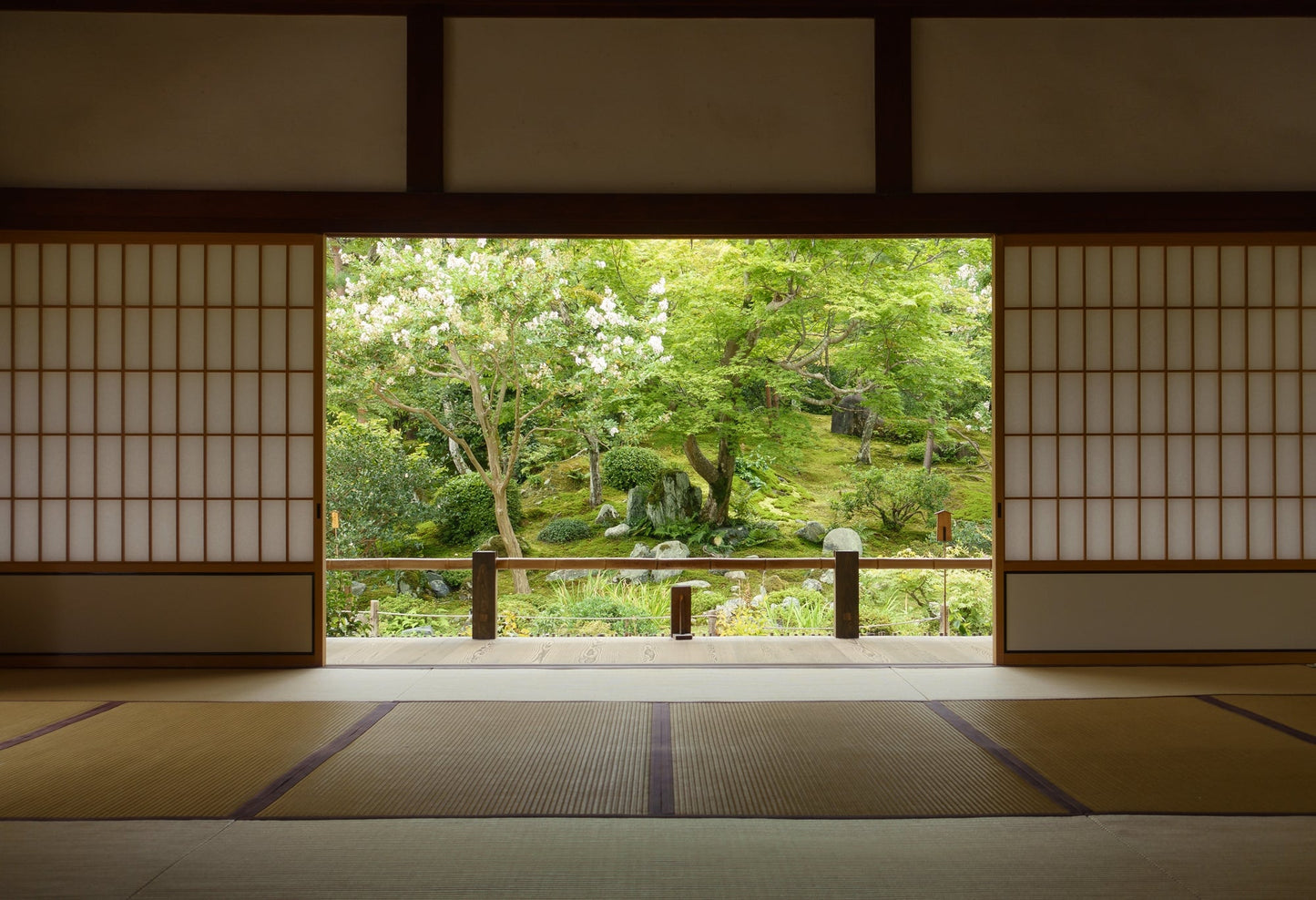 Photo Art Wall Mural-TERRAZA JARDIN BUSHIDO-(6583)-NON WOVEN-Wallpaper-Natur XXL