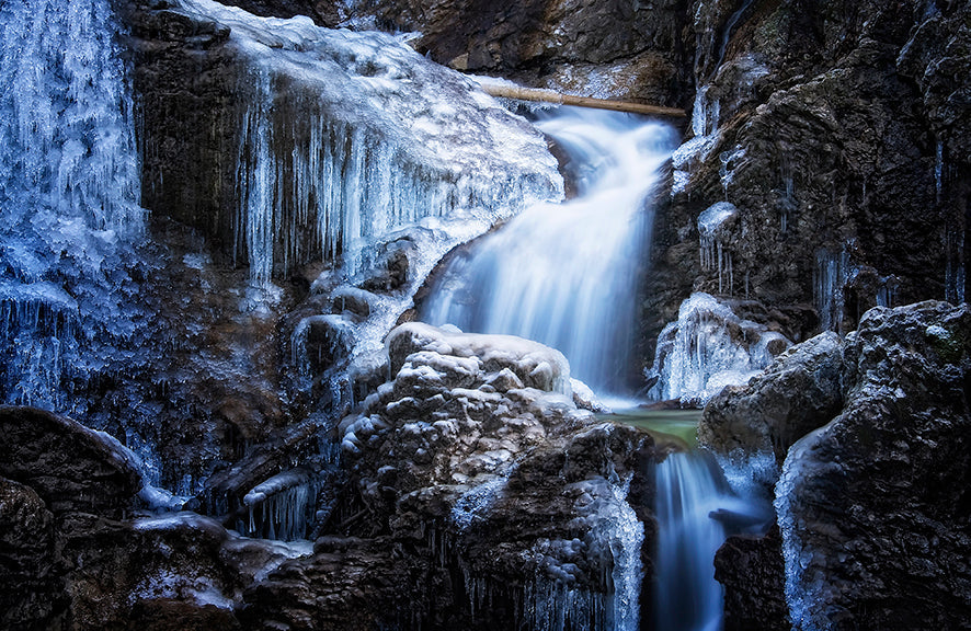 Photo Mural-WATERFALL-(8162)-NON WOVEN-Wallpaper-Wall-Art-Mountain Stream XXL
