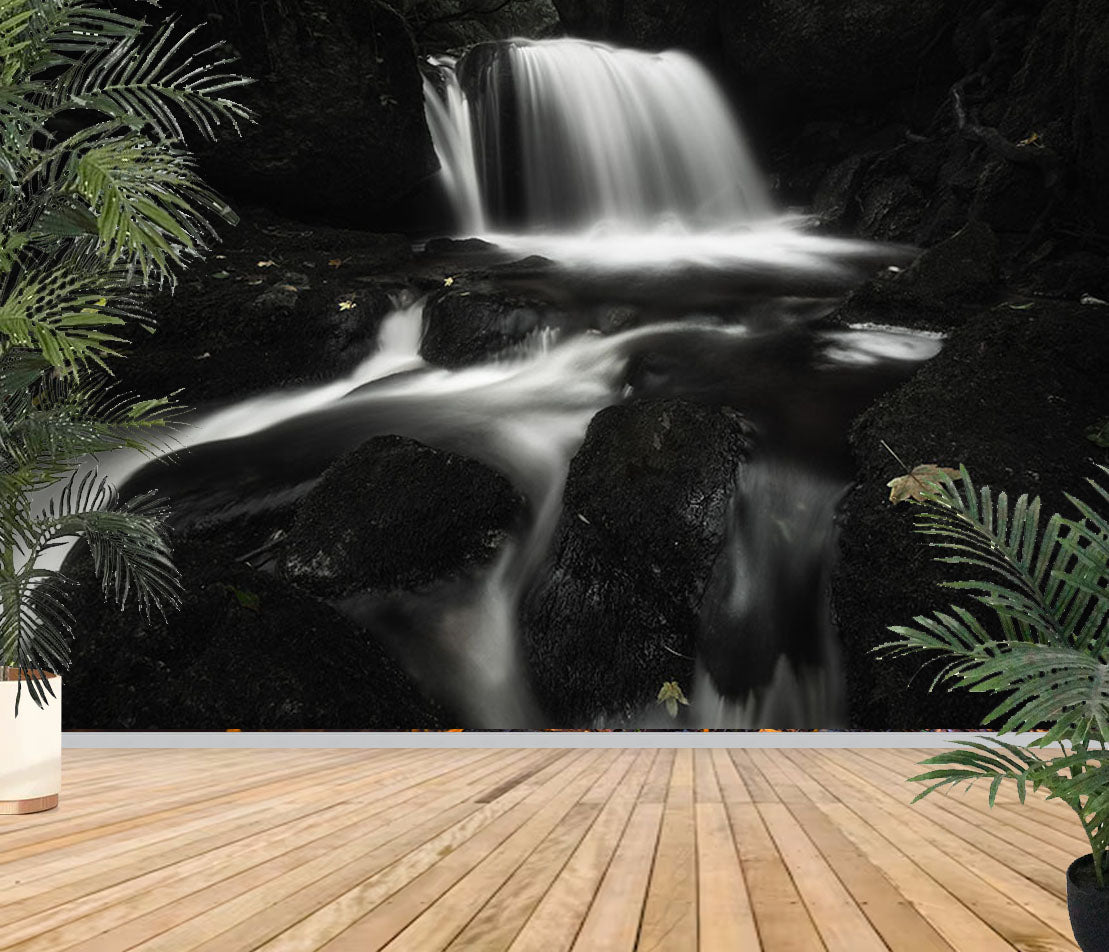 Fototapete-VLIES-WASSERFALL-(8222S)-Wand-Tapete-Nach-Maß- XXL