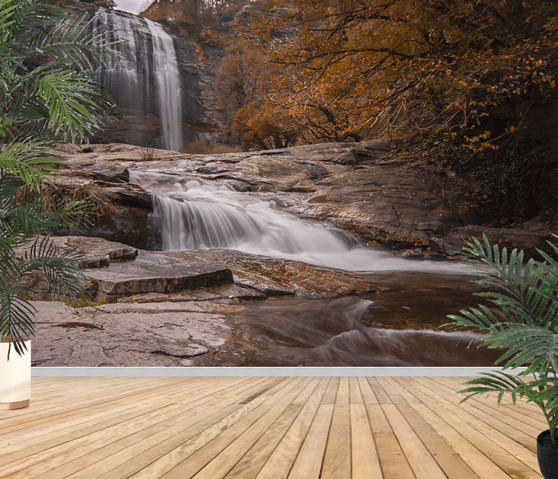 Fototapete-VLIES-WASSERFALL-(8224S)-Wand-Tapete-Nach-Maß- XXL