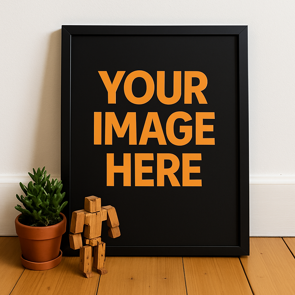 Custom poster standing