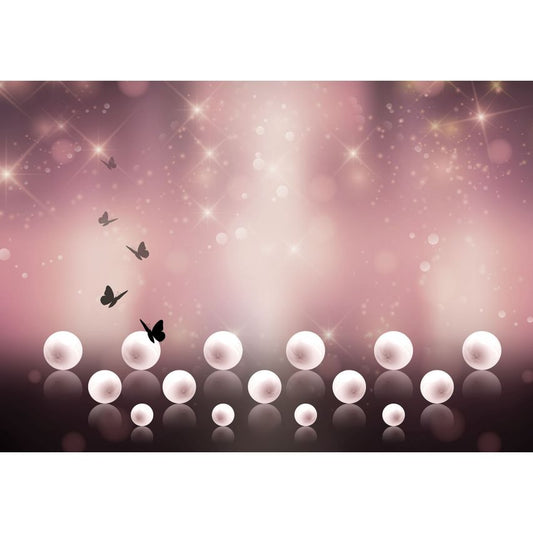 Fototapete-VLIES-DIAMONDS AND PEARLS-(C10058)-Tapete-Nach-Maß-Gold Silber Muster Crystal Strukturen XXL