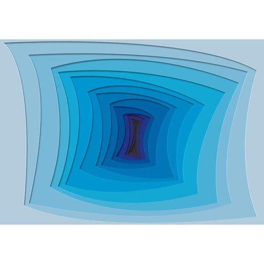 Fototapete-VLIES-TUBE TUNNEL-(C10125)-Tapete-Nach-Maß-Blau Serpentin XXL