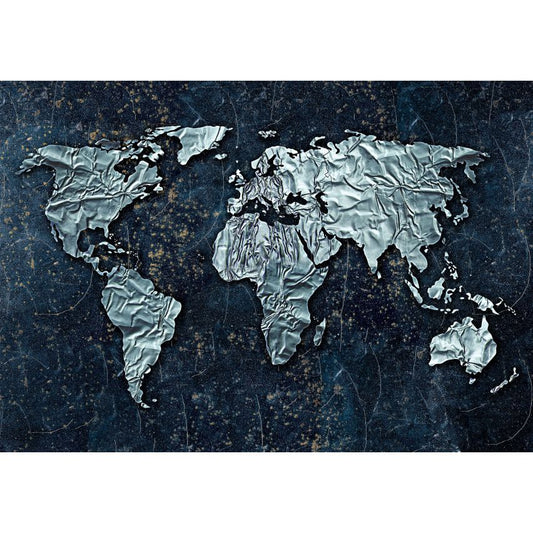 Fototapete-VLIES-WELT KARTE-(C10385)-Tapete-Nach-Maß-Atlas Teile der Welt XXL