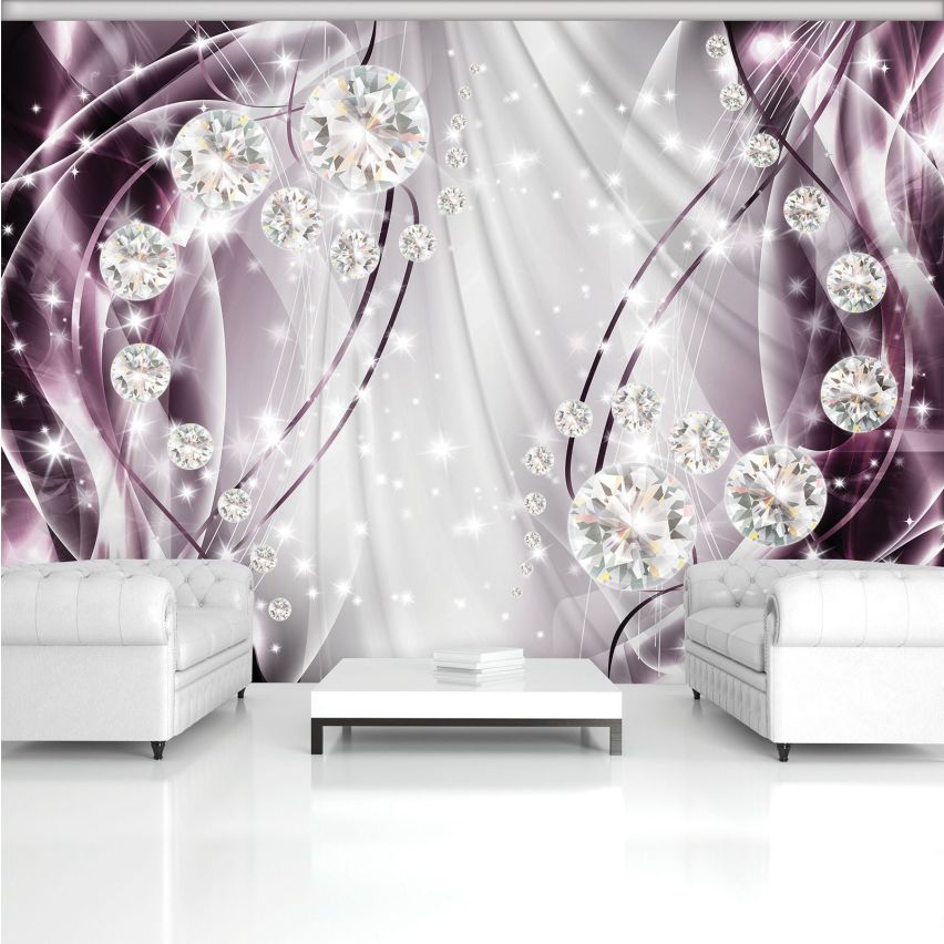 Photo Wall Mural-3D DIAMOND JEWELRY-(C10404)-NON WOVEN-Wallpaper-Abstract XXL