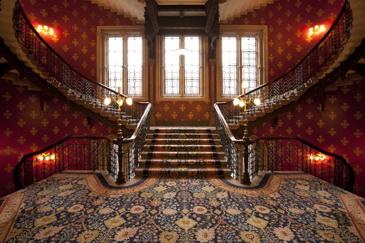 Photo Wall Mural-ROYAL STAIRS-(1041)-NON WOVEN-Great-Stairs Mansion Staircase XXL