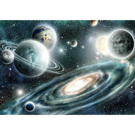 Fototapete GALAXIS-(C11896)-Vlies-Tapete-Sterne Planet Universum Weltall XXL