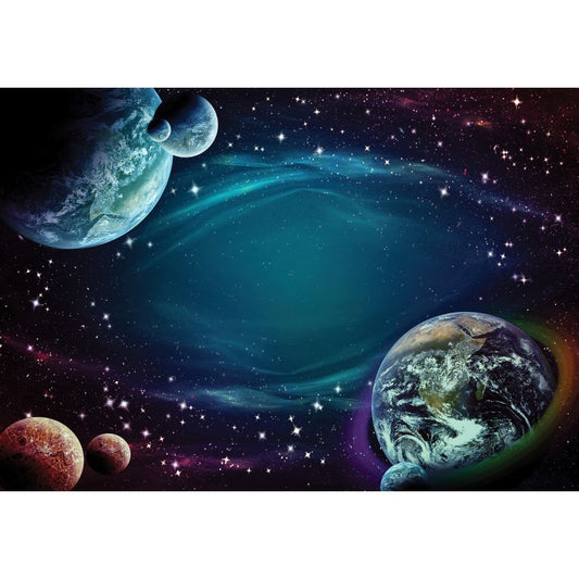 Fototapete GALAXIS-(C12918)-Vlies-Tapete-Sterne Planet Universum Weltall XXL