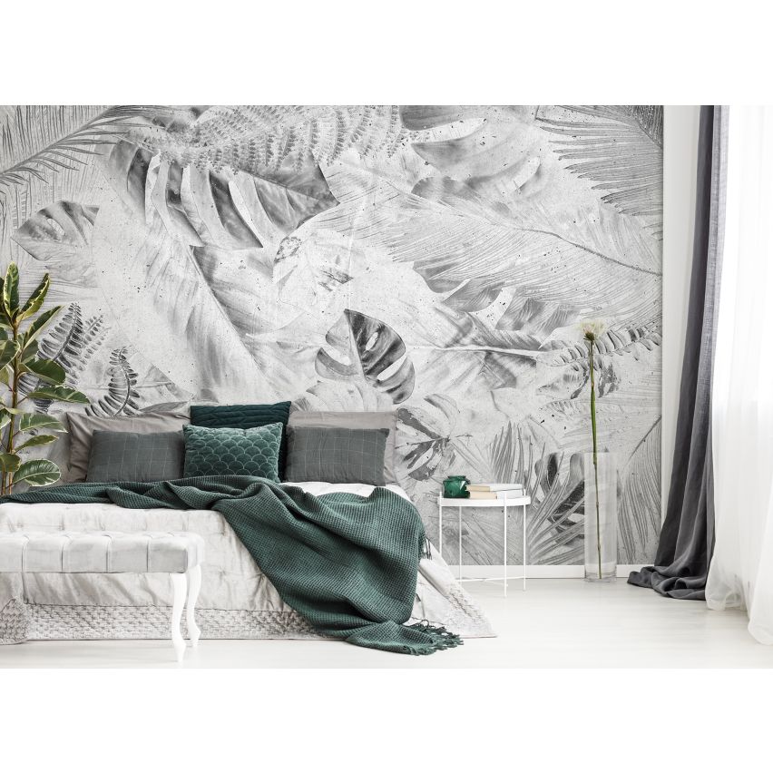 Fototapete TROPHISCH GARTEN-(C13701) - Vliestapete - Pflanzen Botanik Tropischer Blätter Bunt XXL