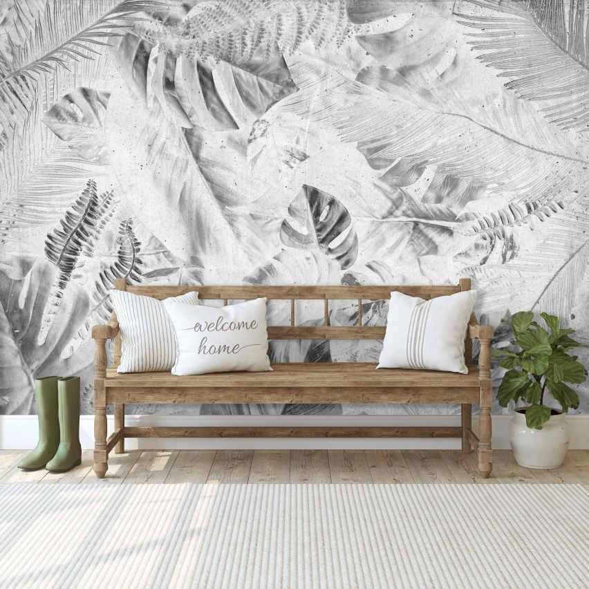 Fototapete TROPHISCH GARTEN-(C13701) - Vliestapete - Pflanzen Botanik Tropischer Blätter Bunt XXL