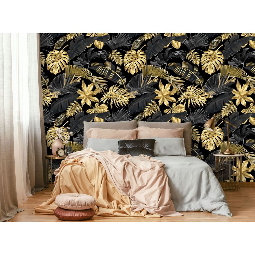 Fototapete TROPHISCH GARTEN-(C13954) - Vliestapete - Pflanzen Botanik Tropischer Blätter Bunt XXL