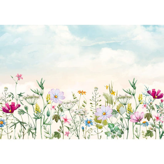 Fototapete FRÜHLINGSBLUMEN-(C14345) - Vliestapete - Pflanzen Botanik Bunte Blätter XXL
