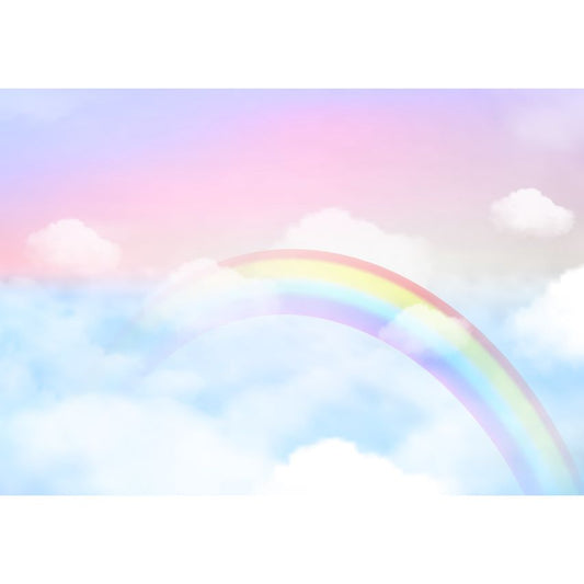 Fototapete-VLIES-REGENBOGEN-(C14416)-Tapete-Nach-Mass-Himmel Farben Wand Kinder-Spielzimmer XXL