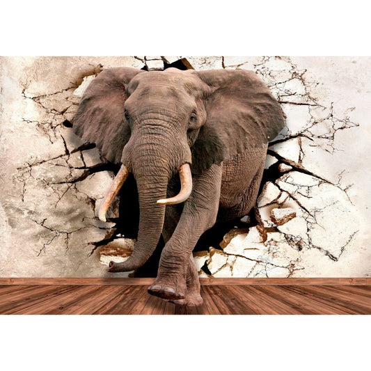 Fototapete-VLIES-ELEFANT-(C14437)-Tapete-Nach-Mass-Tier Wand Kinder-Spielzimmer XXL