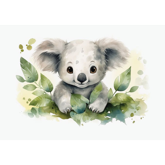 Fototapete-VLIES-KOALA BABY-(C15220)-Tapete-Nach-Mass-Vliestapete-Baby Kind Süße Tiere Spielzimmer XXL