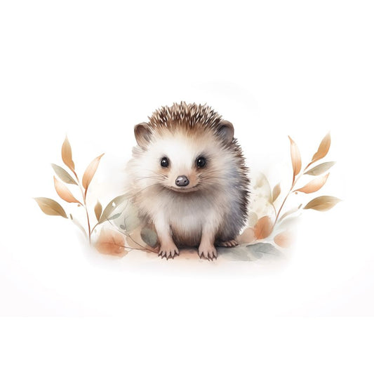 Fototapete-VLIES-IGEL BABY-(C15222)-Tapete-Nach-Mass-Vliestapete-Baby Kind Süße Tiere Spielzimmer XXL