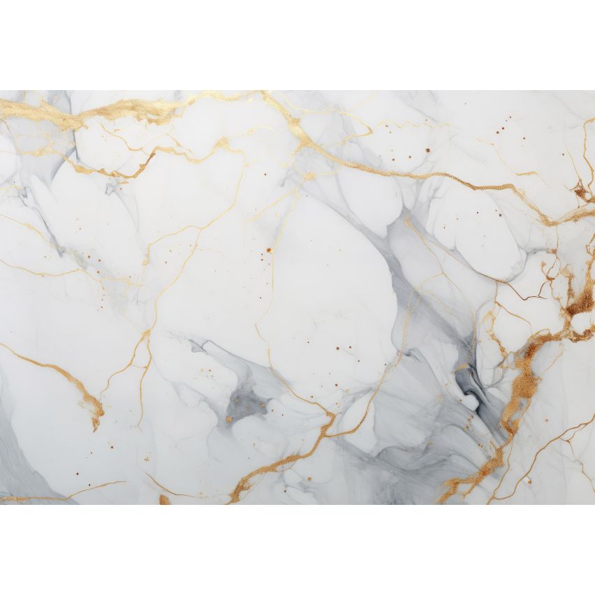 Photo Wall Mural-3D MARBULE WITH GOLD-(C15334)-NON WOVEN-Wallpaper-Abstract XXL