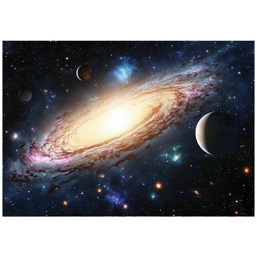 Fototapete GALAXIS-(C15453)-Vlies-Tapete-Sterne Planet Universum Weltall XXL