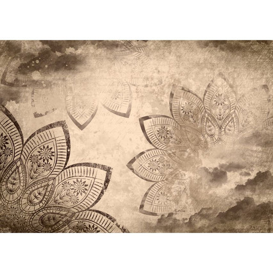 Fototapete-VLIES-MANDALA-(C2571)-Tapete-Nach-Mass-Muster Lehren Heilen Meditation Sanskrit Gottheit Abstrakt XXL