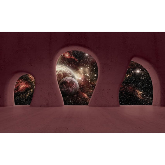 Fototapete GALAXIS-(C2826)-Vlies-Tapete-Sterne Planet Universum Weltall XXL