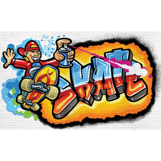Fototapete JUGEND-(C3052)-Vlies-Tapete-Graffiti Spiele Tiere Gaming Trend Auto Fiction XXL