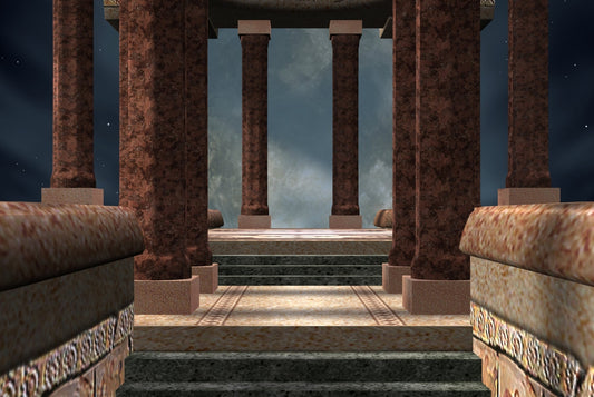 Photo Wall Mural-SWEET DREAM VIEW-(3216J)NON WOVEN-Wallpaper-Stone Stairs Pillar