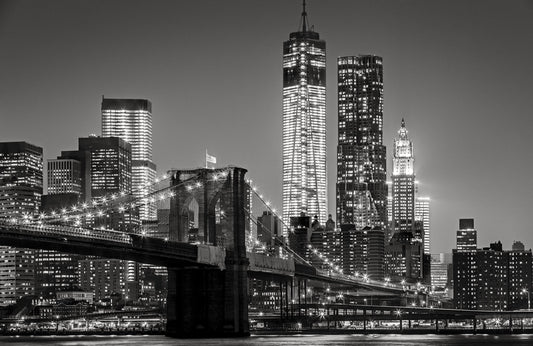 Photo Wall Mural-(5555)-BROOKLYN BRIDGE-NON WOVEN-Wallpaper-New York Light XXL