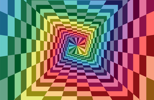 Fototapete VLIES-PSYCHEDELISCH-(5690S)-Abstrakt Tapete Kunst Geist Effekten XXL