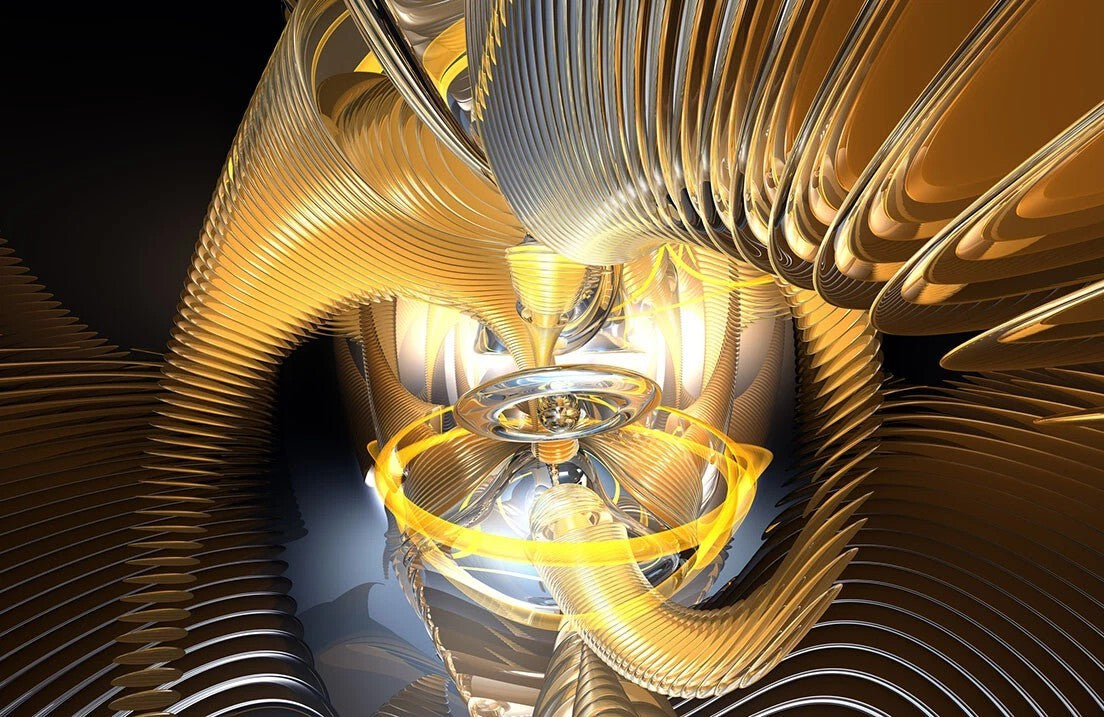 Photo Wall Mural-3D FUTURE ABSTRACT-(5962)-NON WOVEN-Wallpaper-Glowing Art XXL