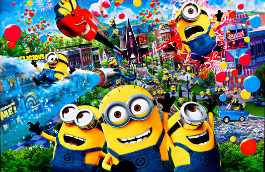 Fototapete VLIES-MINIONS-(5977S)-Despicable Tapete Gru Animationsfilm Kinder XXL