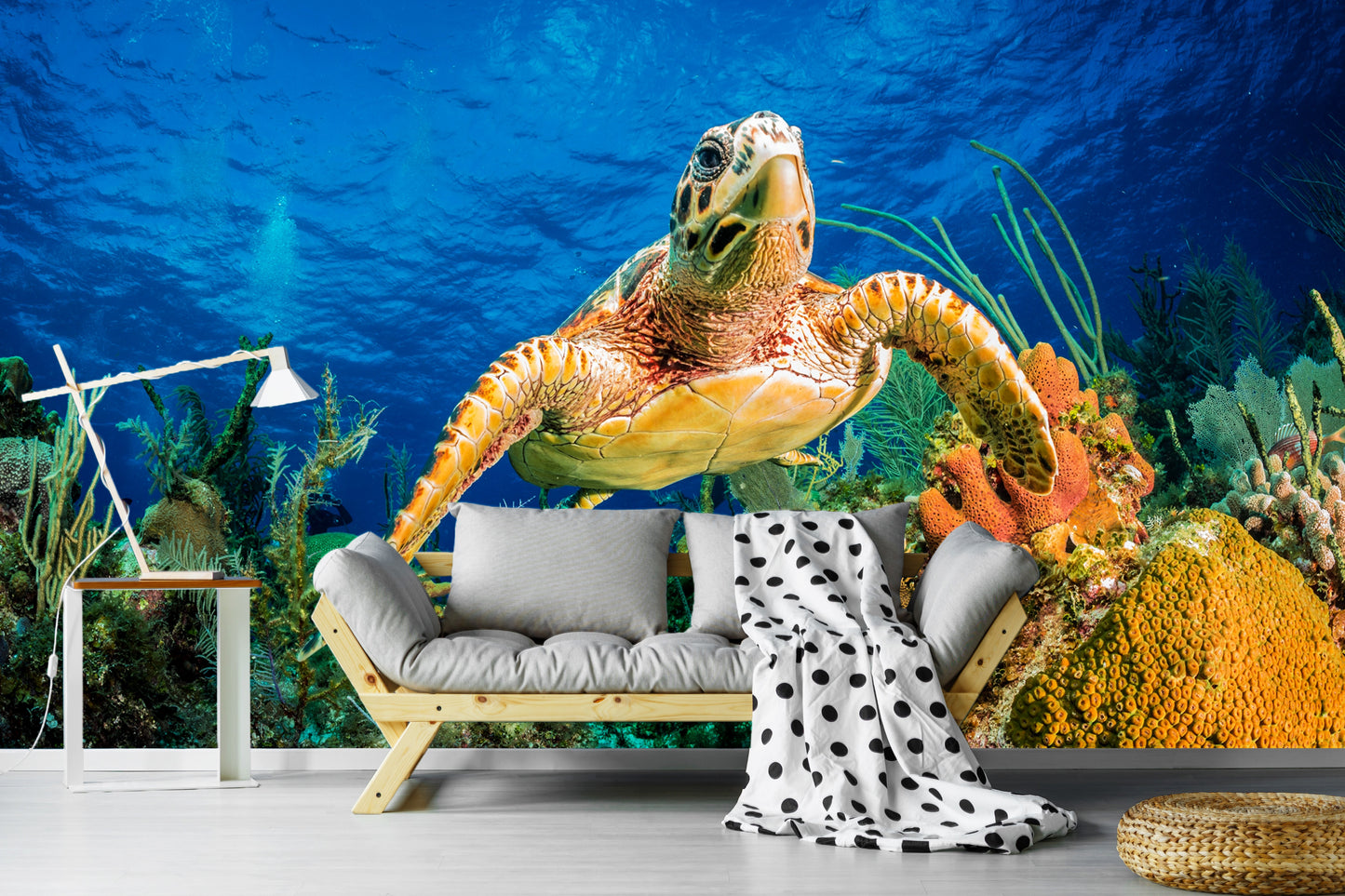 Photo Art Wall Mural-TURTLE-(6229)-NON WOVEN-Wallpaper-Sea-Life Animal Ocean XXL