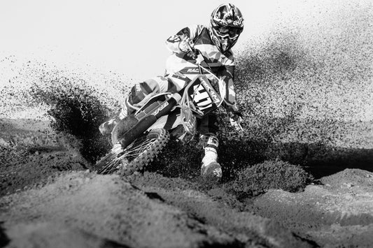 Photo Art Wall Mural-(6322)-MOTOCROSS-NON WOVEN-Wallpaper-Real Motor Bike In XXL