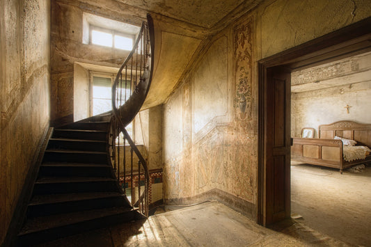 Photo Art Wall Mural-STAIRCASE-(6483)-NON WOVEN-Wallpaper-Extension Mansion XXL