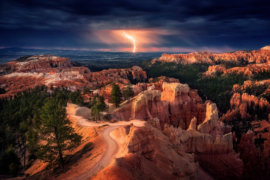 Photo Art Wall Mural-MOUNTAIN CANYON-(6519)-NON WOVEN-Wallpaper-Flash Nature XXL
