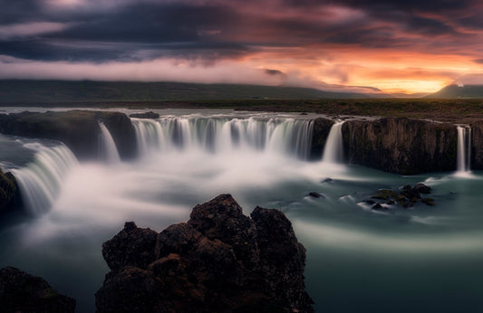 Photo Art Wall Mural-WATERFALLS-(6523)-NON WOVEN-Wallpaper-Realistic Nature XXL